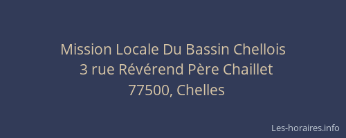 Mission Locale Du Bassin Chellois