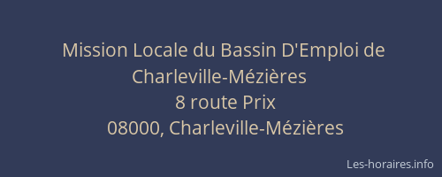 Mission Locale du Bassin D'Emploi de Charleville-Mézières
