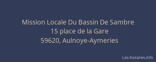 Mission Locale Du Bassin De Sambre