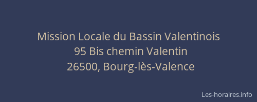 Mission Locale du Bassin Valentinois