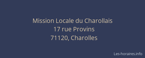 Mission Locale du Charollais