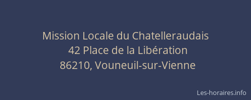 Mission Locale du Chatelleraudais