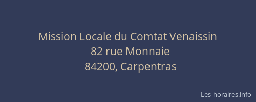 Mission Locale du Comtat Venaissin
