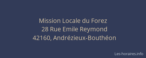 Mission Locale du Forez