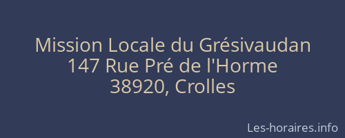 Mission Locale du Grésivaudan