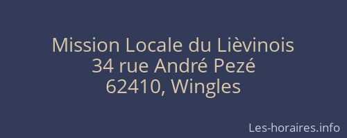 Mission Locale du Lièvinois