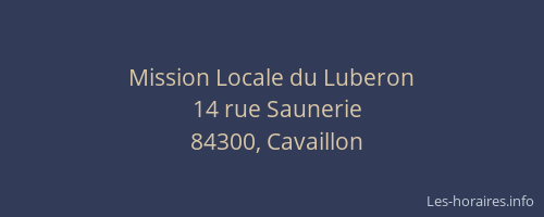 Mission Locale du Luberon