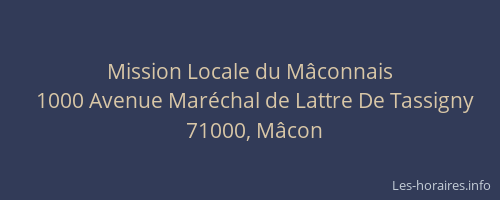 Mission Locale du Mâconnais
