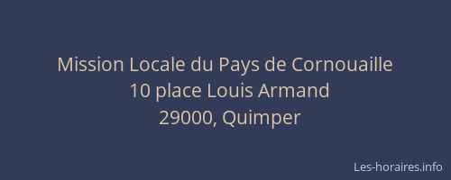 Mission Locale du Pays de Cornouaille
