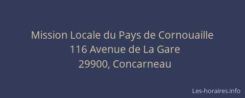 Mission Locale du Pays de Cornouaille