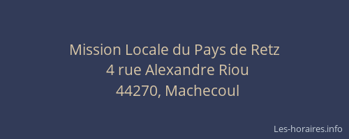 Mission Locale du Pays de Retz