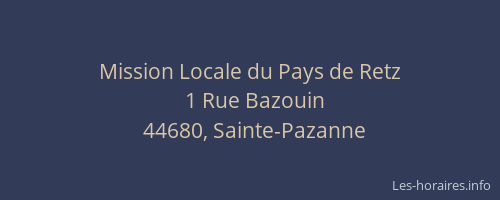 Mission Locale du Pays de Retz