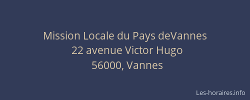 Mission Locale du Pays deVannes