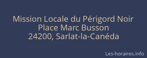 Mission Locale du Périgord Noir