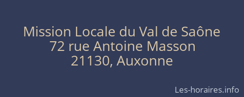 Mission Locale du Val de Saône
