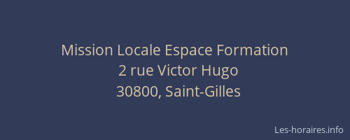 Mission Locale Espace Formation