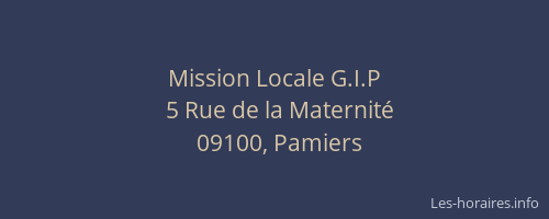 Mission Locale G.I.P
