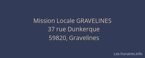 Mission Locale GRAVELINES