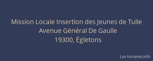 Mission Locale Insertion des Jeunes de Tulle