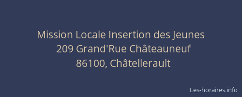 Mission Locale Insertion des Jeunes