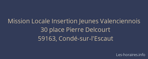 Mission Locale Insertion Jeunes Valenciennois