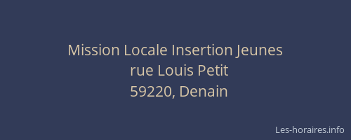 Mission Locale Insertion Jeunes