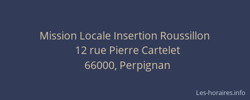 Mission Locale Insertion Roussillon