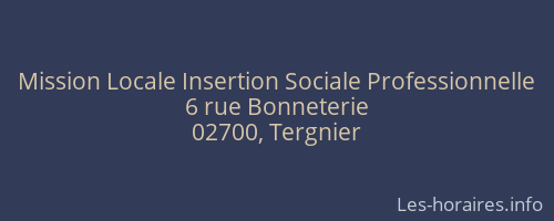Mission Locale Insertion Sociale Professionnelle