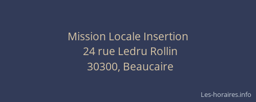 Mission Locale Insertion