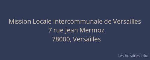 Mission Locale Intercommunale de Versailles