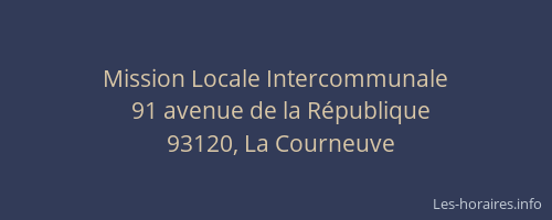 Mission Locale Intercommunale