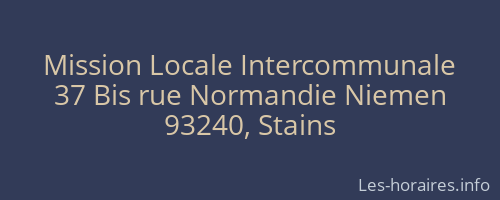 Mission Locale Intercommunale