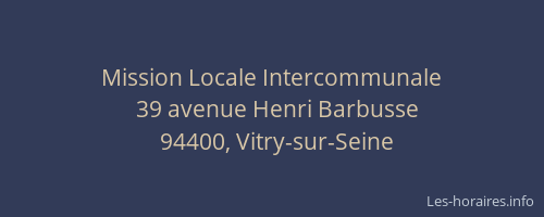 Mission Locale Intercommunale