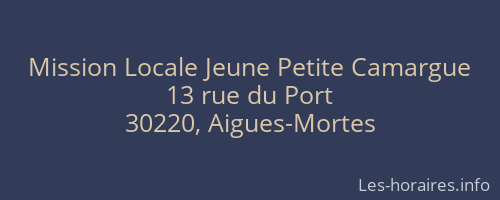 Mission Locale Jeune Petite Camargue