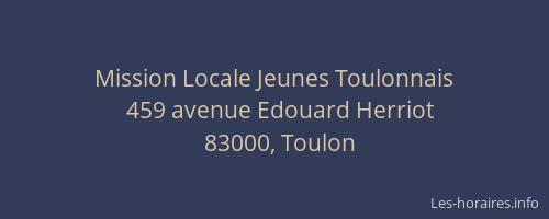 Mission Locale Jeunes Toulonnais
