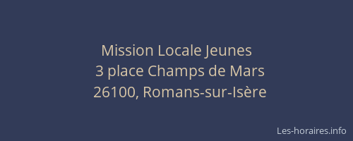 Mission Locale Jeunes