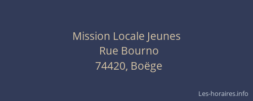 Mission Locale Jeunes