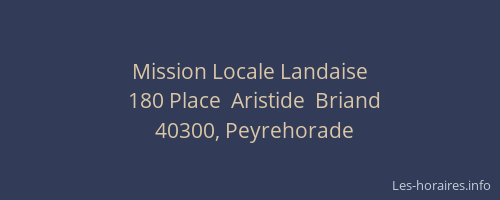 Mission Locale Landaise
