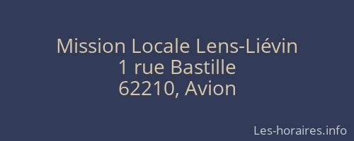 Mission Locale Lens-Li&eacute;vin