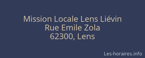 Mission Locale Lens Liévin