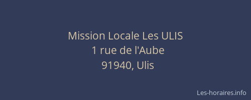 Mission Locale Les ULIS