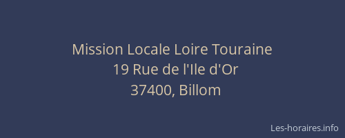 Mission Locale Loire Touraine