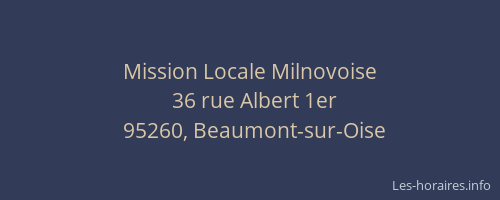 Mission Locale Milnovoise