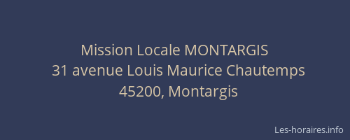 Mission Locale MONTARGIS