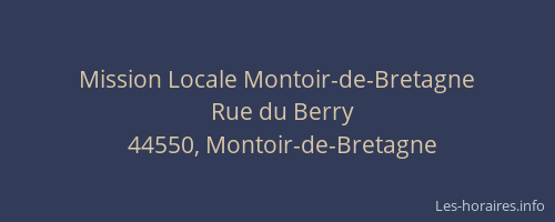 Mission Locale Montoir-de-Bretagne