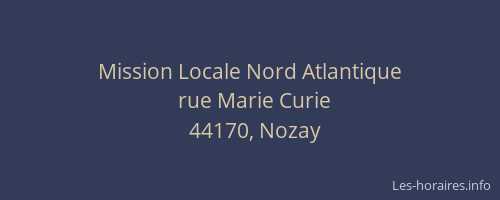Mission Locale Nord Atlantique