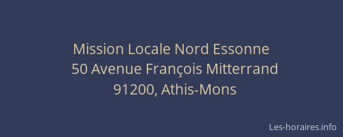 Mission Locale Nord Essonne