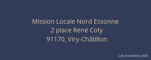 Mission Locale Nord Essonne