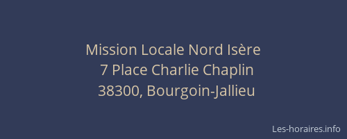 Mission Locale Nord Isère