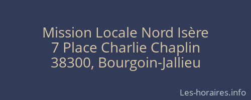 Mission Locale Nord Isère
